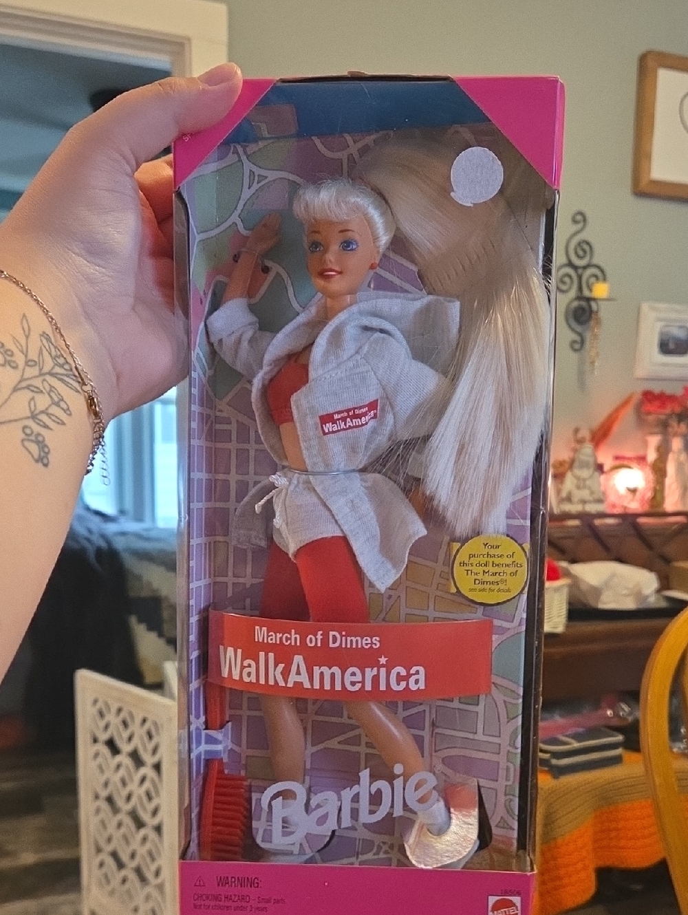 Barbie WalkAmerica Doll in Pink and Red Athletic Outfit